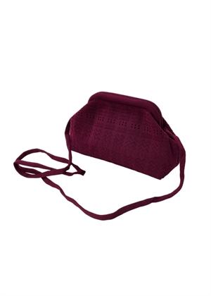 Small Rosalia clutch Plum Lace Pico 